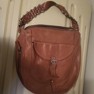 Stylish Tan Leather Shoulder Bag